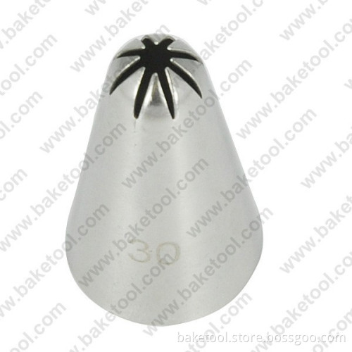 Stainless steel cake decorating nozzles,9MM closed star pastry nozzles,Flower Icing Nozzle